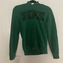 Deep Green PINK Hoodie 
