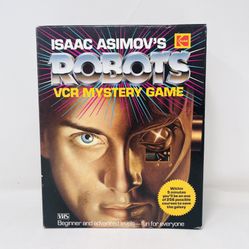 Vintage Isaac Asimov Robots VCR VHS Mystery suspense detective Game Kodak 1980's