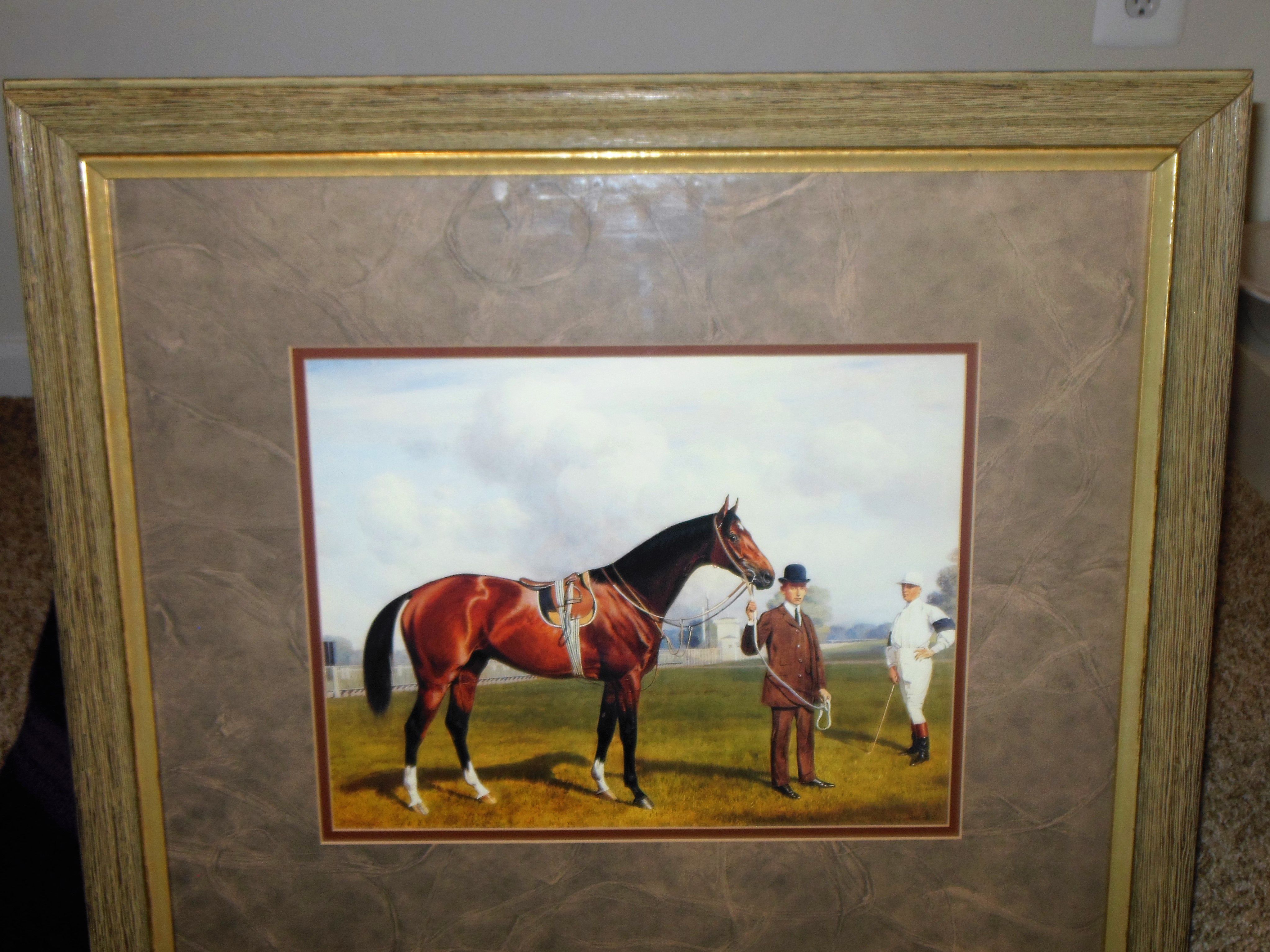 Thoroughbred horse framed photo