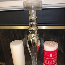 Candle Holder with Two Large Lasting Candles