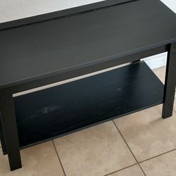 Black TV Stand Media Center Console Table