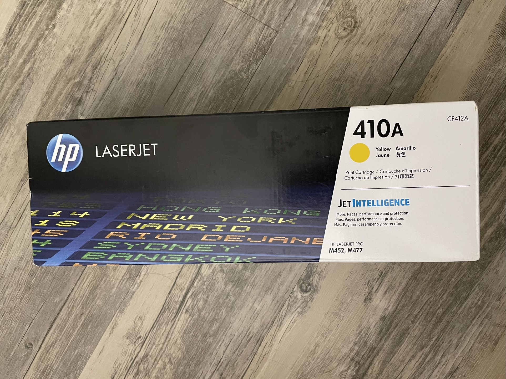 HP 410A LaserJet Printer Cartridge Yellow Sealed