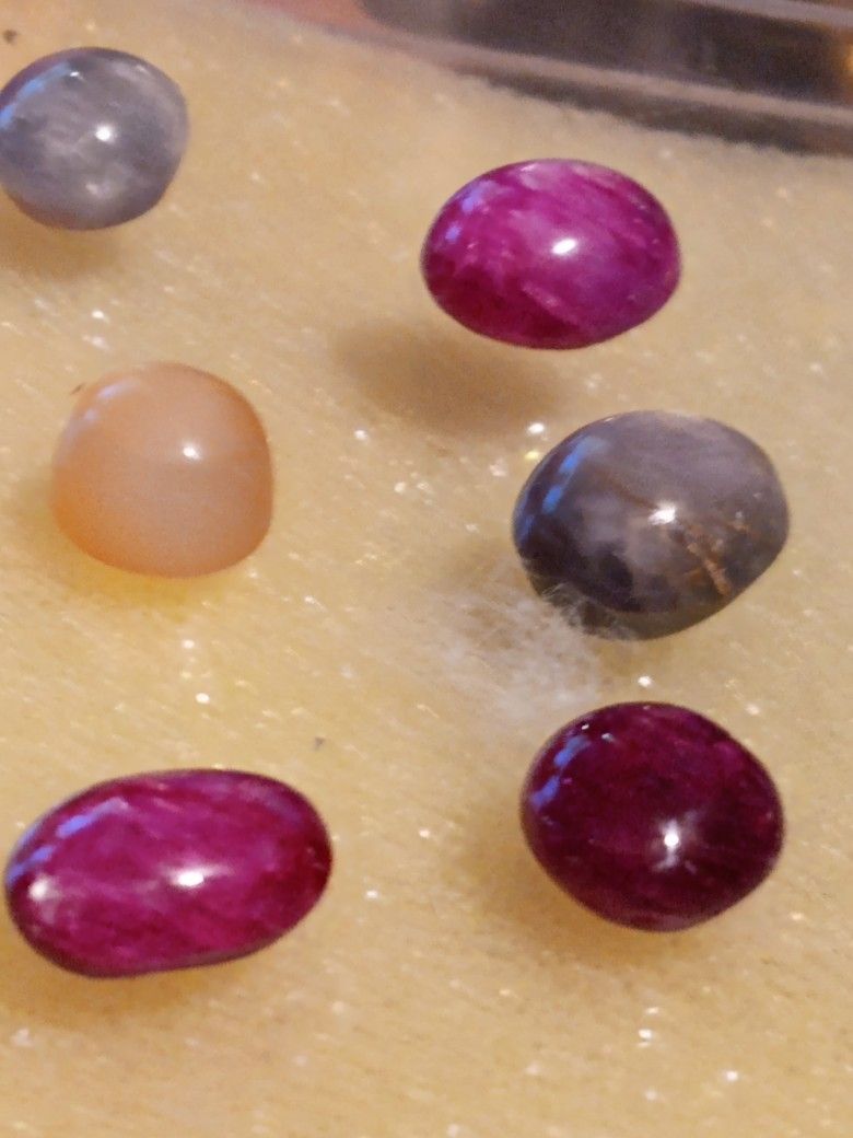 RUBY CABOCHON. EACH