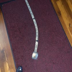 Mexican Belt Leather With Beautiful Horse Buckle