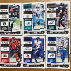 2023 CONTENDERS LOT OF 17 WIDE RECEIVER CARDS 
