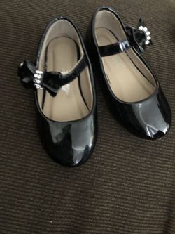 Black flats size 5 worn once