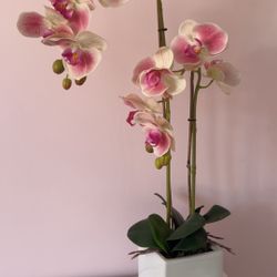 Faux Pink Orchids