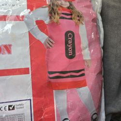 Crayon Red TUNIC Girls Costume M-L