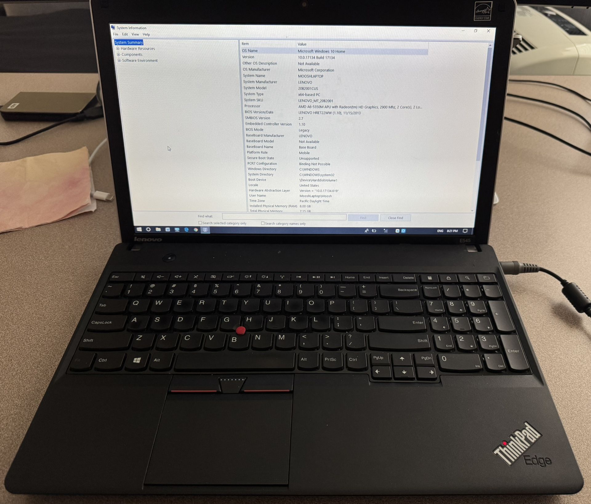 Lenovo Thinkpad Edge E545
