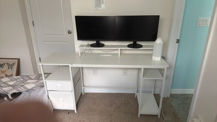 White desk