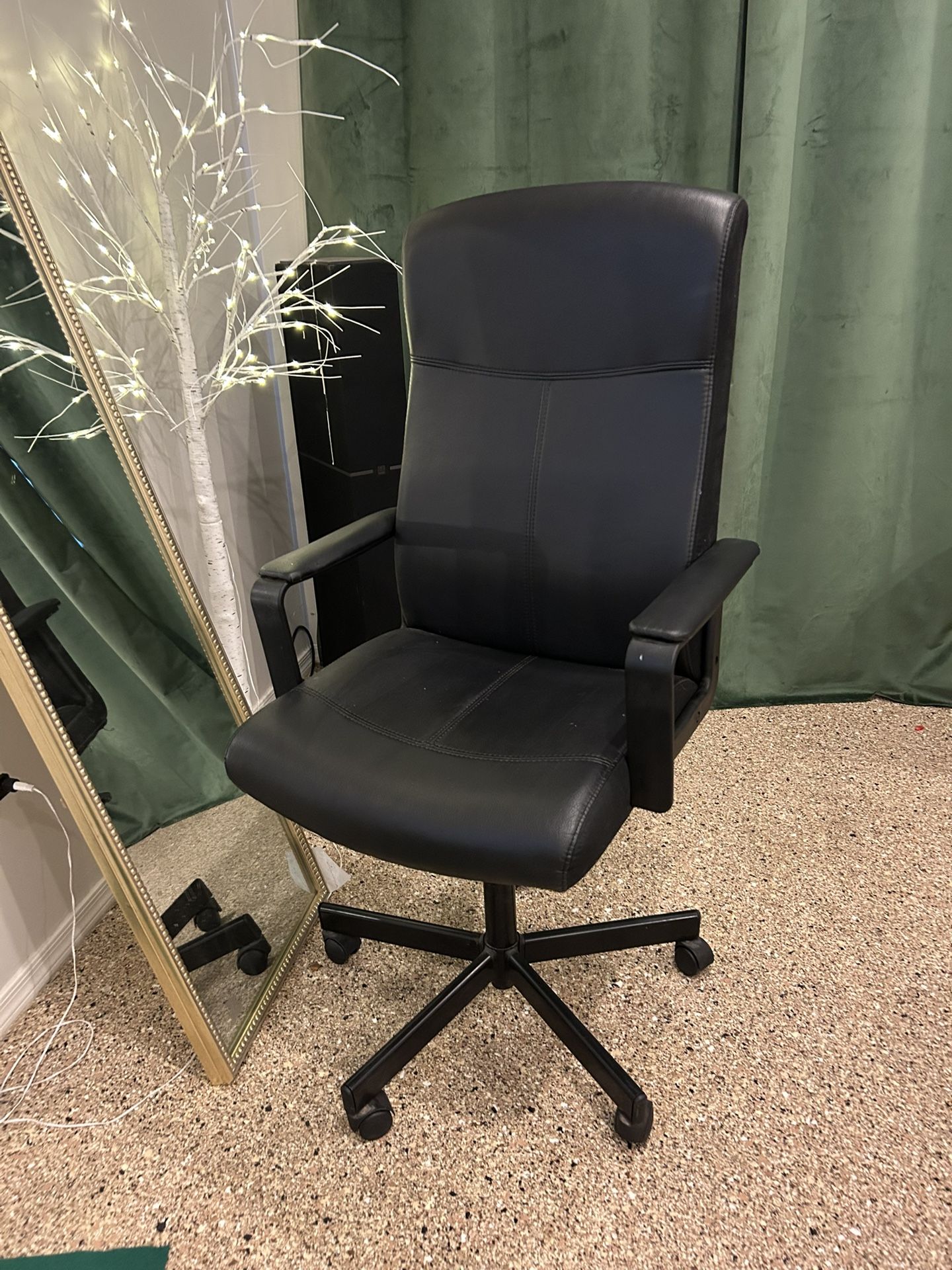 Office Chair Leather Black