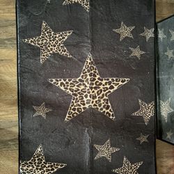  leopard print star carpet