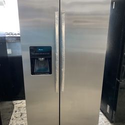 Amana Side By side In Stainless Steel Used