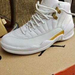Retro 12 white/gold