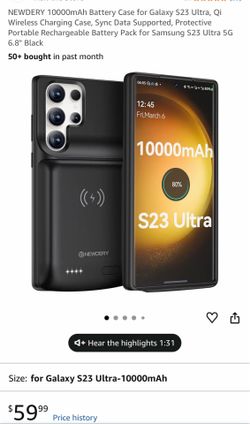 S23 Ultra battery case OBO