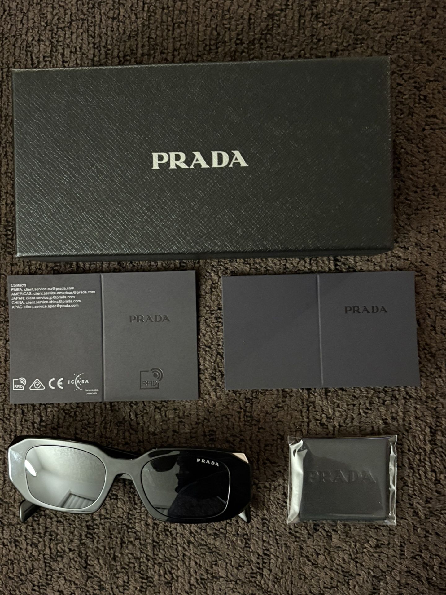 Prada Sunglasses, All Black