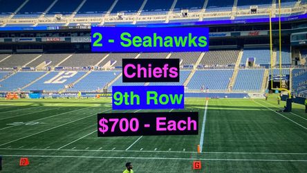 Seahawks Chiefs Tickets