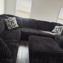 sofa sectional with an ottoman