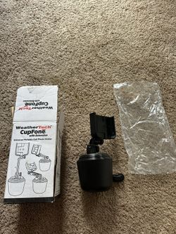 WeatherTech CupFone Universal Adjustable Cup Holder Car Mount for Cell Phones