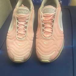 Nike Air Max 720 sneaker in the "Bleached Coral/Summit White"