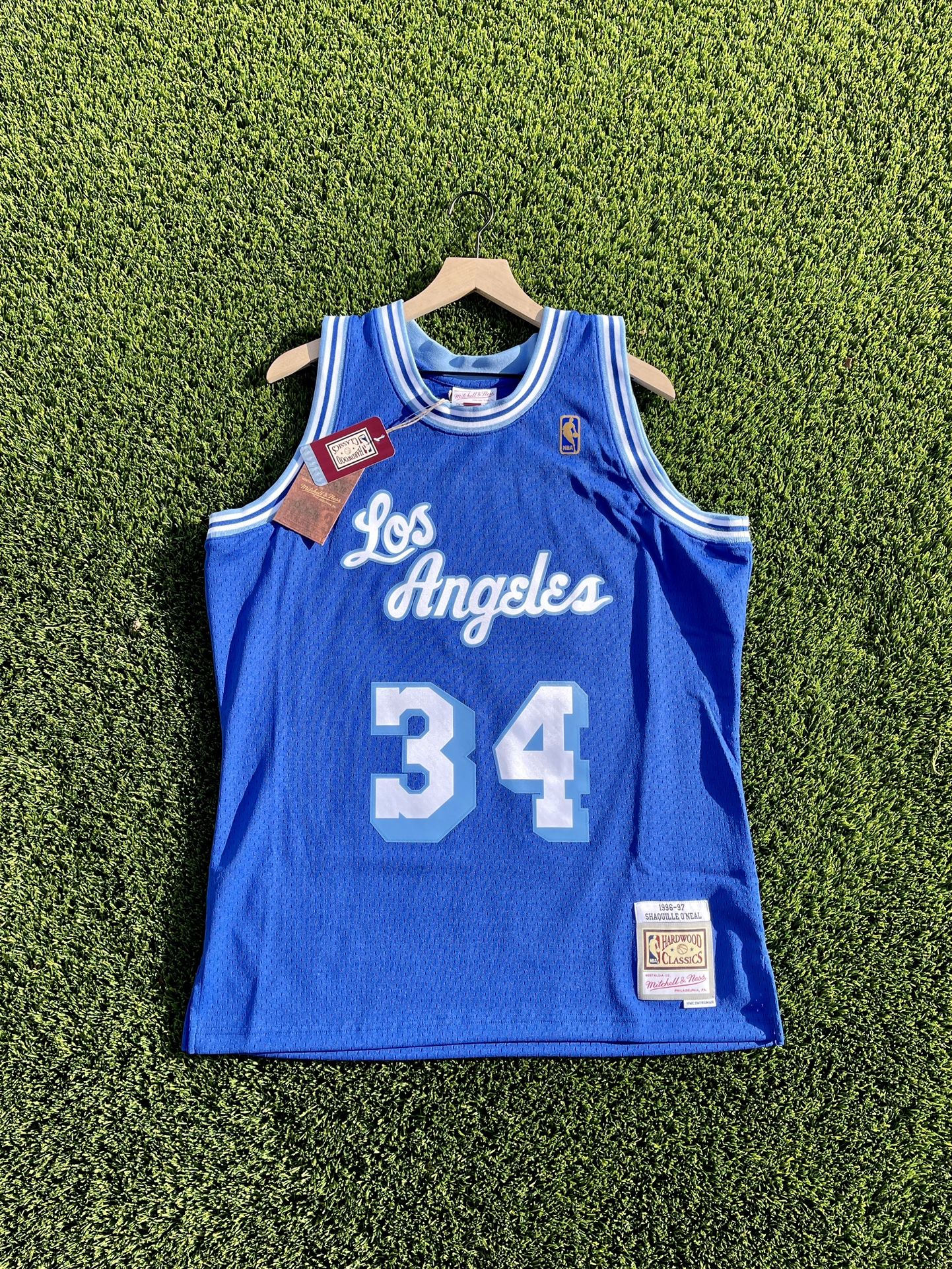 Shaquille O’neal Harwood Classic Los Angeles Lakers Jersey 96’-97’