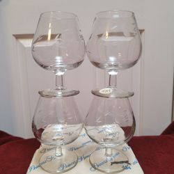 Brand New Princess House Crystal Brandy Glasses $38.00