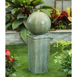 Luxen Home 34.45-in H Cement Fountain Statue Outdoor Fountain ,F481