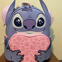 Loungefly Disney Stitch With Heart Backpack 