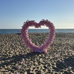 Pink Heart Arch 