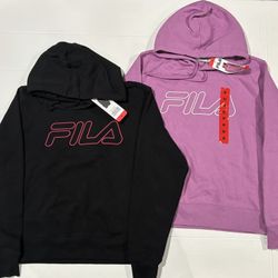 NWT Fila Women's Midweight Fleece Pullover Logo Hoodies (Women’s SM, Med & Large) $15 or 2 For $25