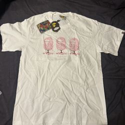 White&Pink Bape Tee