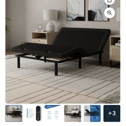 Queen Adjustable Bed - Everything Works Properly . Control On Hand 