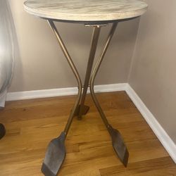 Boat Oar Side Table