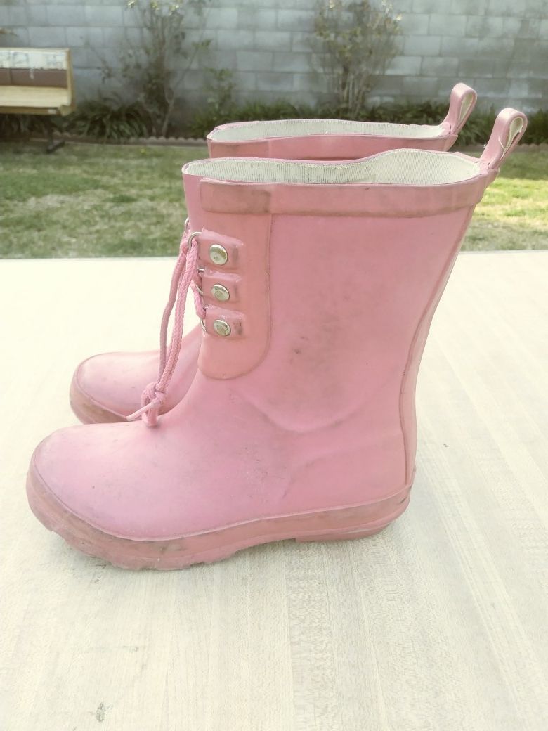 Girls Gap bubblegum pink rainboots