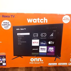 Brand New Onn Roku 40” TV