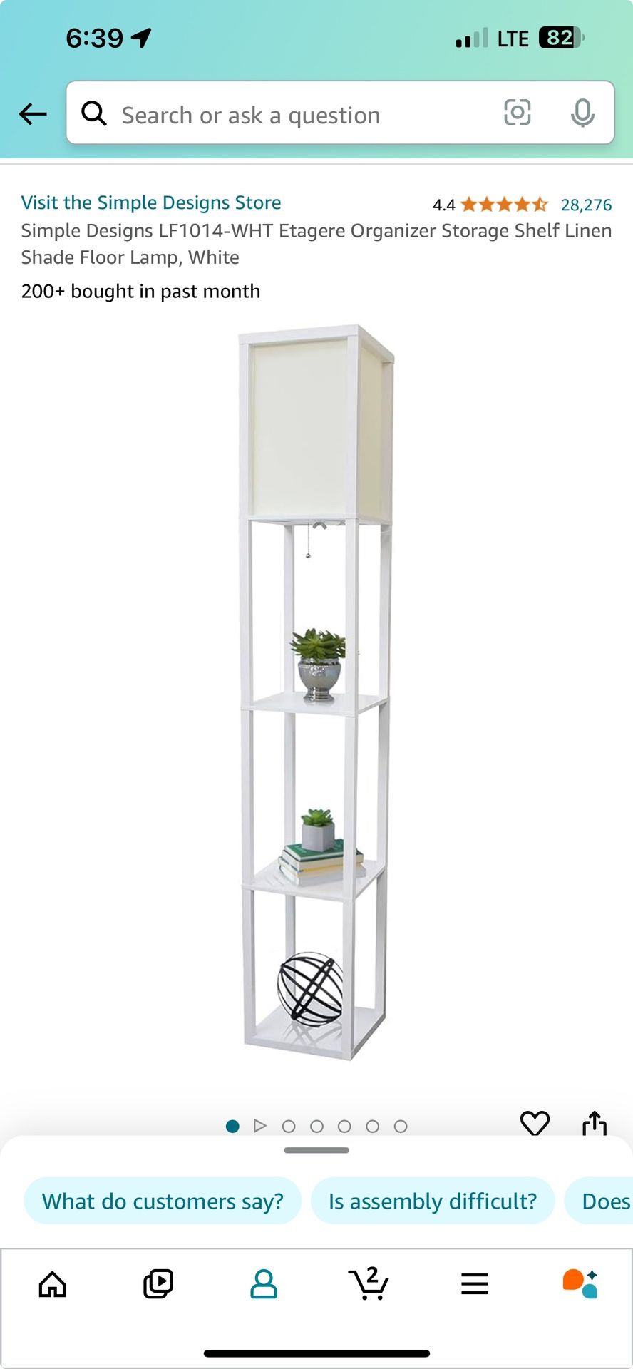 White Etagere Organizer Storage Shelf Linen