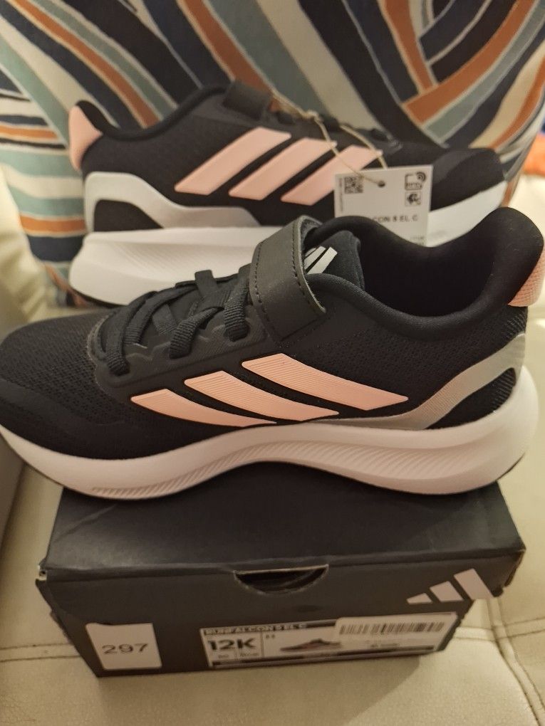 Adidas Runfalcon black and Pink 12 C