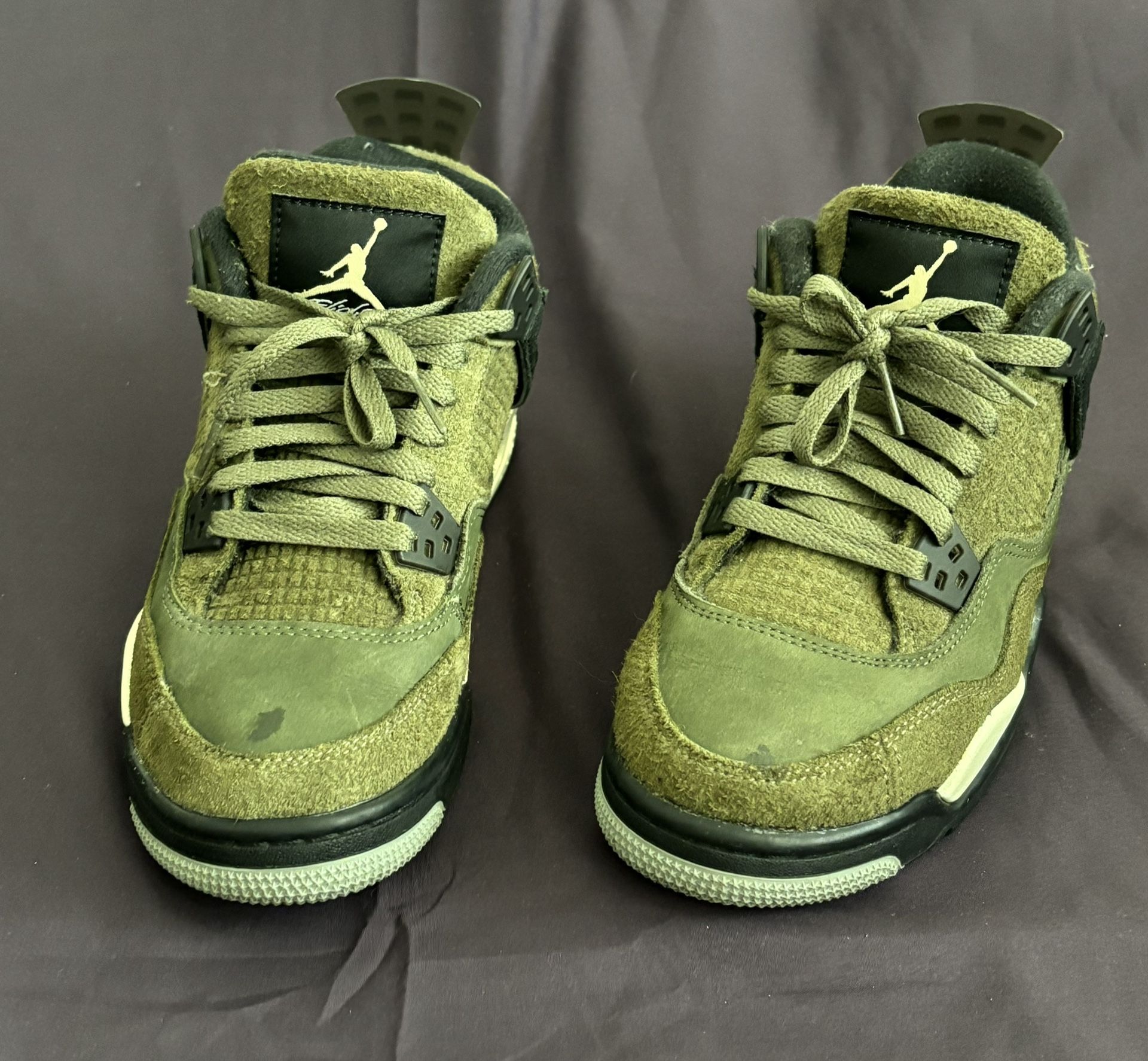 Size 6Y(GS) - Jordan 4 SE Retro Low Craft - Olive