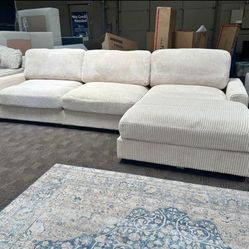 SOFT BEIGE BRAND NEW SECTIONAL SAME DAY DELIVERY 