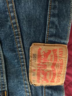 Levi's 501 Original Fit Button-Fly Men’s Jeans - Size: W 36”, L 30”