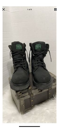 Work Wear Wrangler Mens Blacksteel toe oil resistant work boots Boots US Size6.5