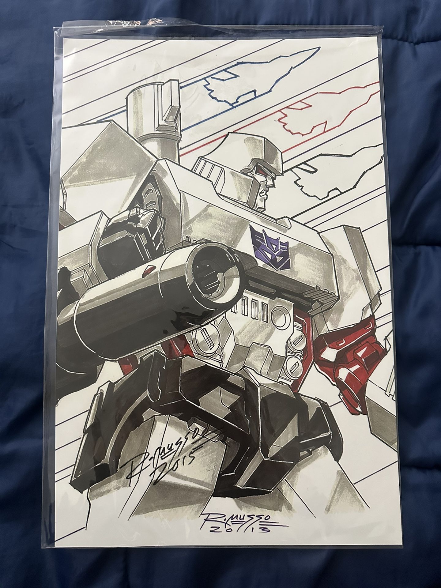 2013 Megatron Print By Robby Musso Signed In 2015