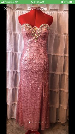 Pink Sequin Gown