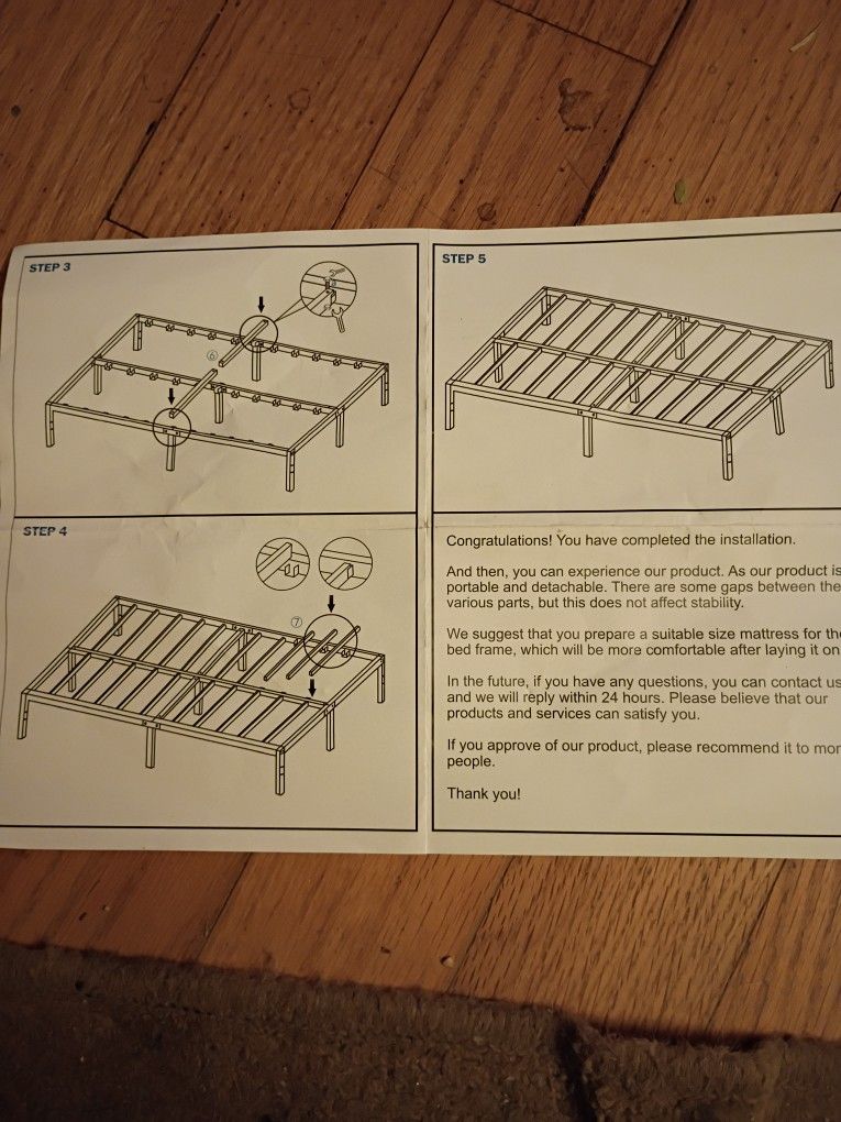 Full Size, Heavy Duty Bed Frame 