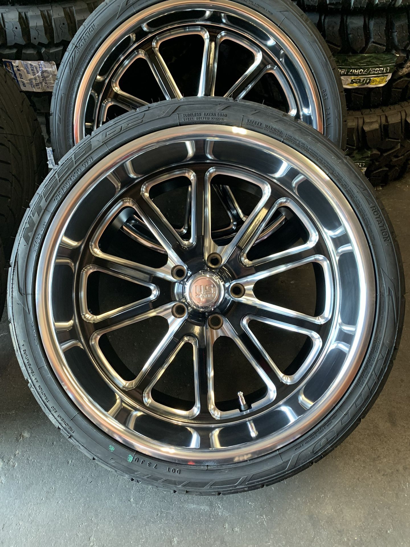 20” US MAG RAMBLER WHEELS RIMS STAGGERED + TIRES C10 Chevelle Impala Cutlass-We Finance