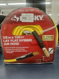 Husky lay flat hybrid air hose 100 Ft