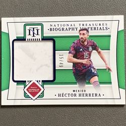 HECTOR HERRERA 2022 National Treasures Biography Jersey /49