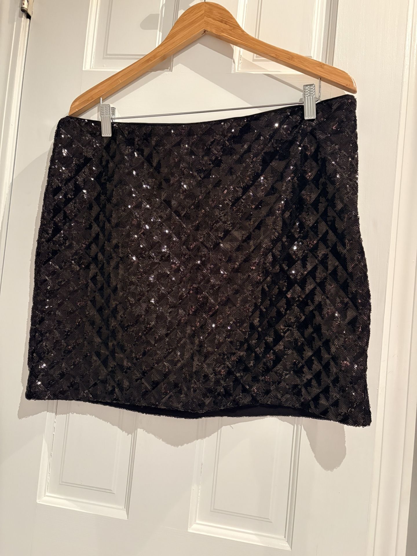 BR Black Sequin Skirt
