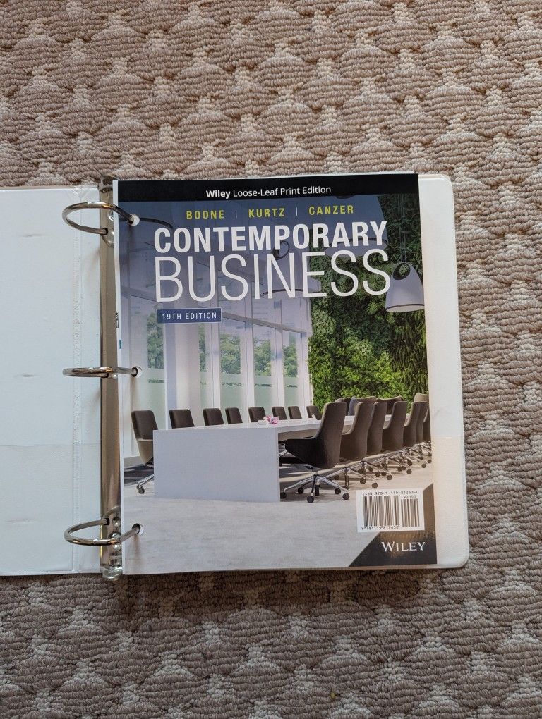 Contemporary Business 19th Edition by Wiley