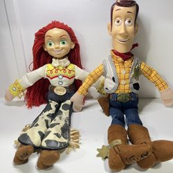 Disney Toy Story Jessie Doll 15”  Hard Plastic Head Walt Disney World 2 pieces 